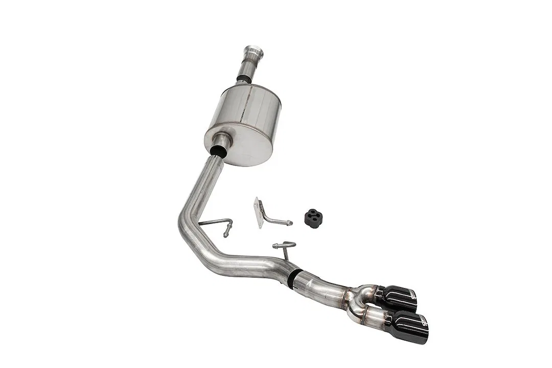 21165BLK – CORSA EXHST Exhaust System Kit, Stainless Steel With Sport Sound Level Muffler 3 Inch Pipe Diameter Single...